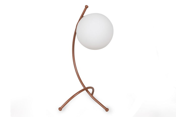 Opviq Yay - 5013 Lámpara de Mesa Blanco y Cobre